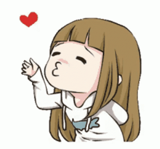 Flying Kiss Centilia Sticker GIF