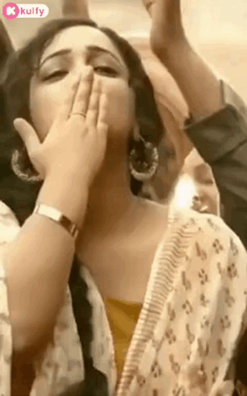 Flying Kiss Nithya Menen GIF