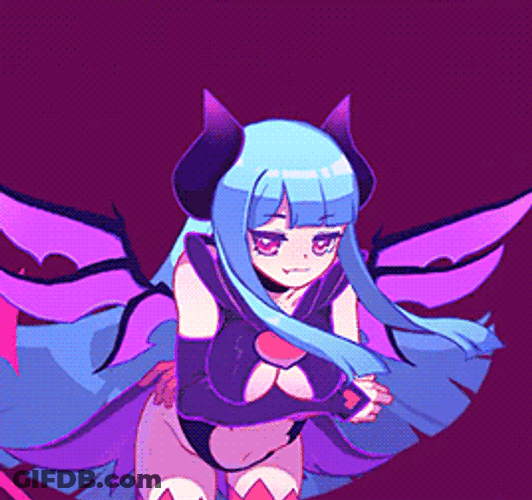 Flying Princess Morrigan Succubus GIF