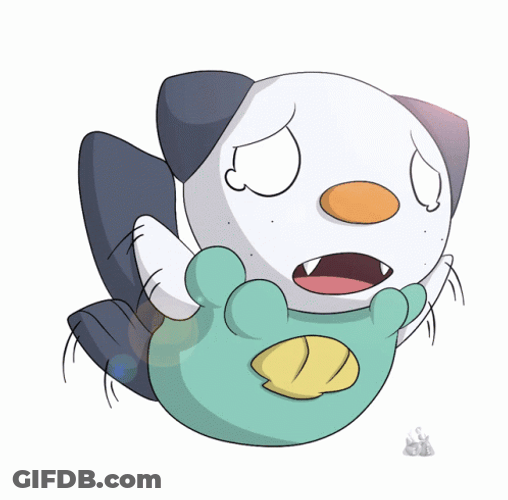 Flying Scary Oshawott GIF