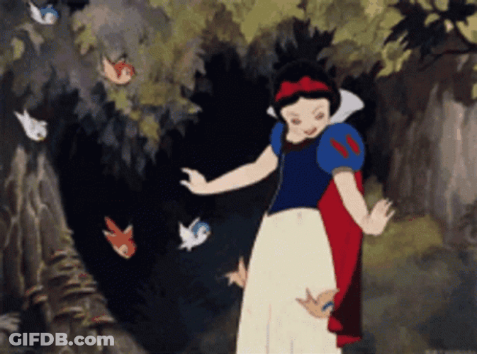Flying Snow White GIF