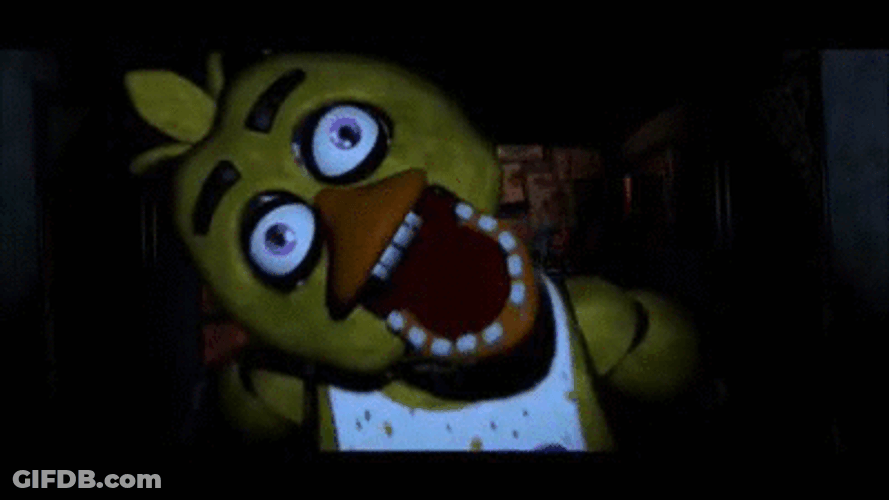 FNAF Chicko Muttering GIF
