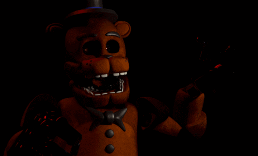 Fnaf Jumpscare Freddy Fazbear Thinking GIF
