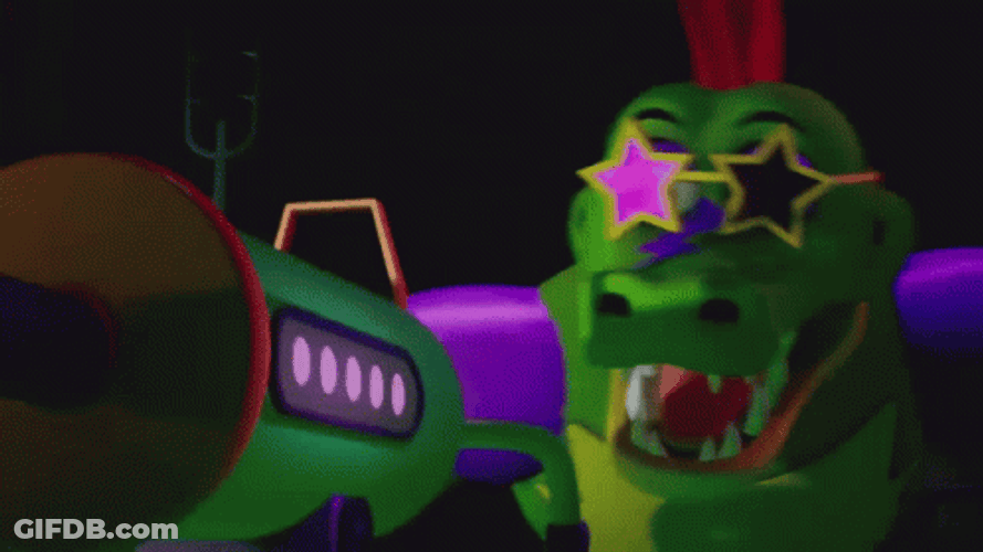 Fnaf Security Breach Destroying Montgomery GIF