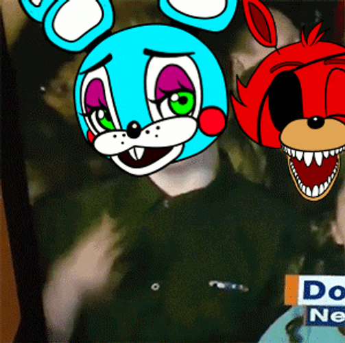 FNAF World Funny Characters GIF