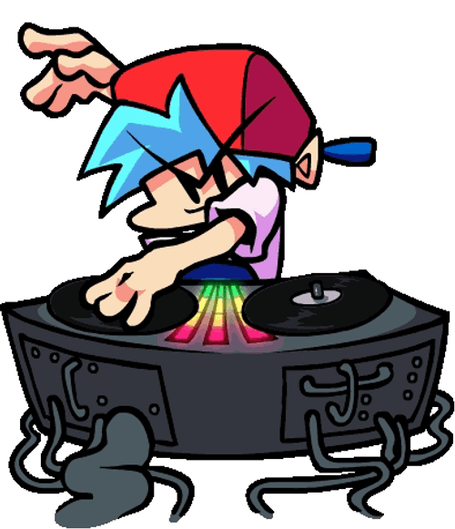 Fnf Boyfriend On Becoming Dj Of The Night GIF