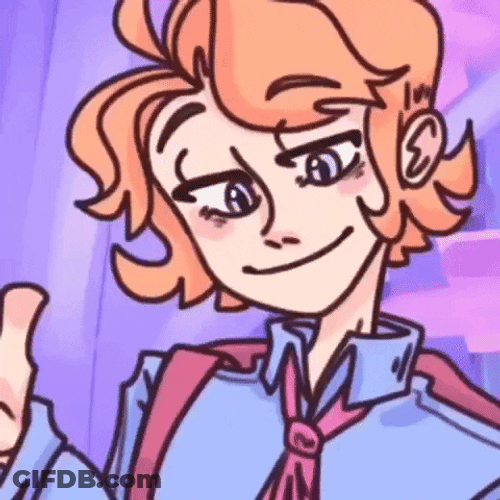 Fnf Senpai Smiling Brightly GIF