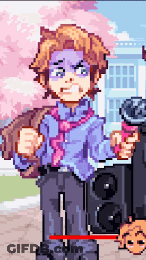 Fnf Senpai With Mixed Emotions GIF