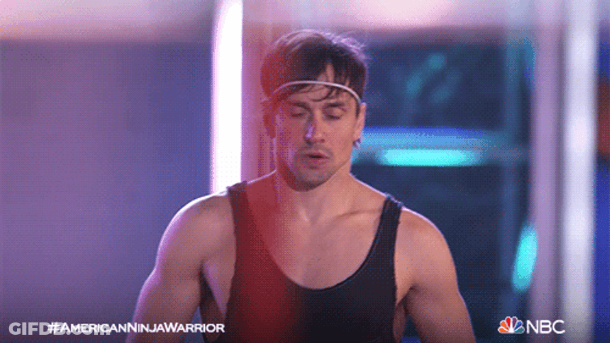 Focus Breathing Ninja Warrior GIF