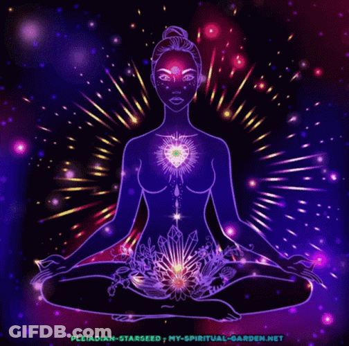 Focus Meditation Pose Animation GIF