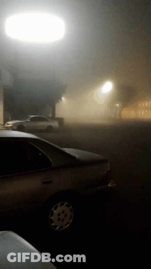 Fog Around The Street GIF