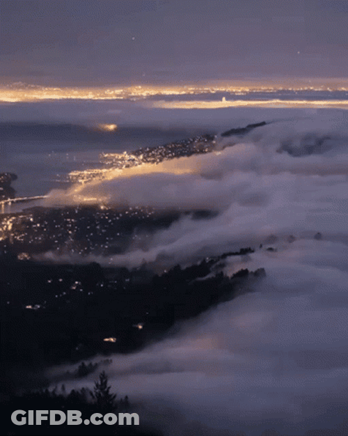 Fog Flowing Around GIF