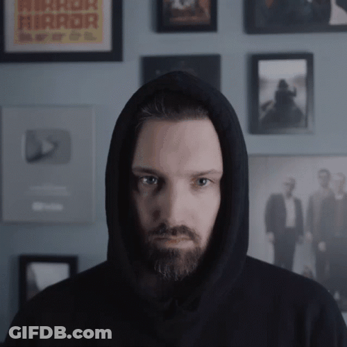 Fog Inside Man's Sweater GIF