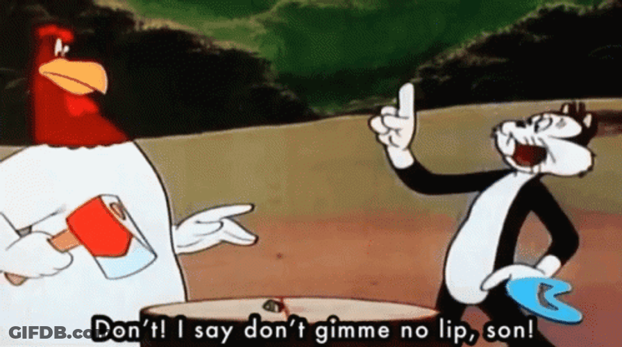 Foghorn Leghorn Holding Axe GIF