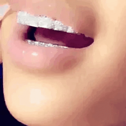 Foil Paper Teeth GIF