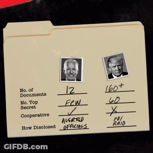Folder With Biden And Trump Picture GIF