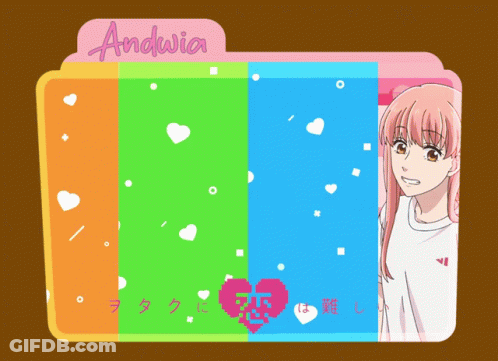 Folder With Girl And Andwia GIF