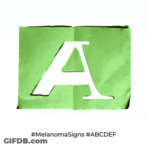 Folding Letter A Animation GIF