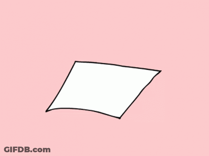 Folding Paper Into Paper Plane GIF