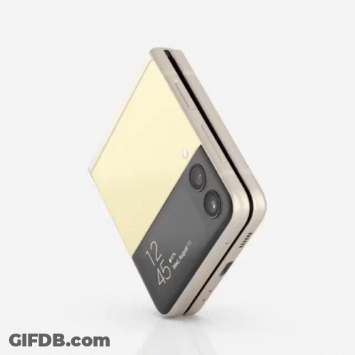 Folding Phone With Galaxy GIF