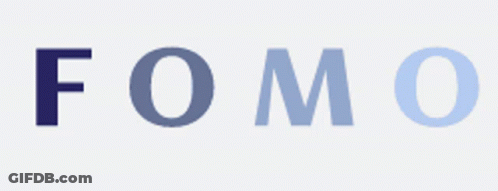 Fomo Written In Blue GIF