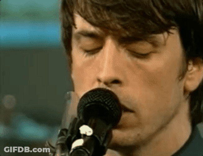 Foo Fighters Generator Dave Grohl Close Up GIF