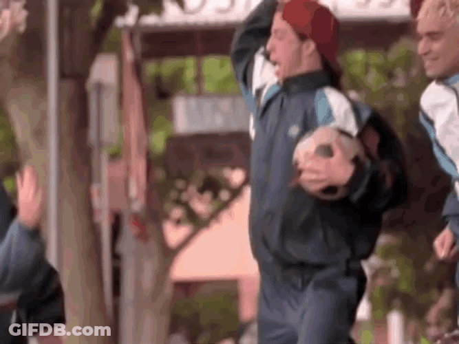 Foo Fighters Playing Football GIF