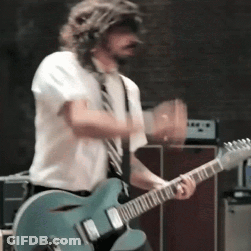 Foo Fighters Rocking The Stage GIF