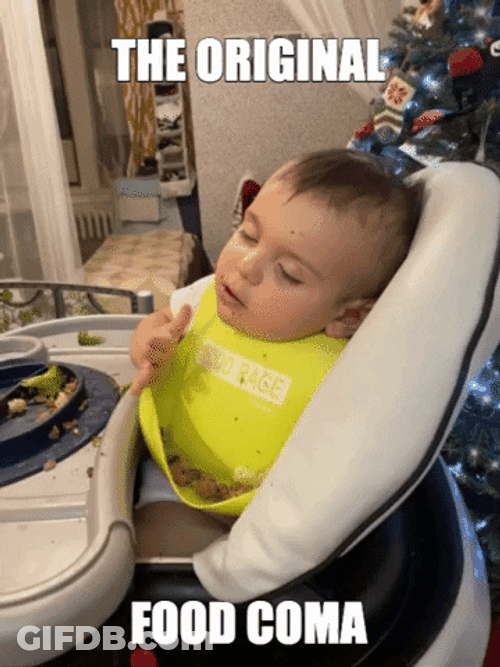 Food Coma Cute Baby Falling Asleep GIF