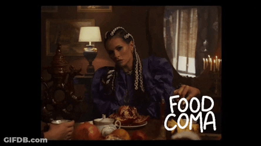 Food Coma Kaya Indulging GIF