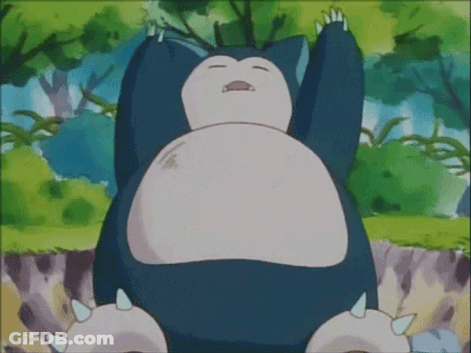 Food Coma Snorlax Pokemon GIF