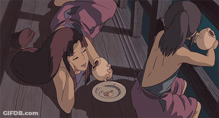 Food Coma Studio Ghibli Eating GIF