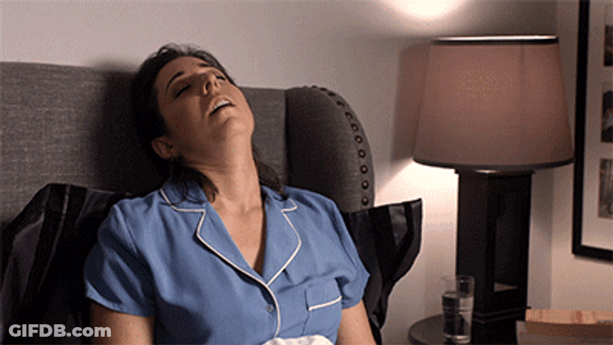 Food Coma Tired Passed Out GIF