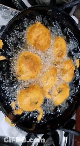 Food Cooking In Frying Pan GIF