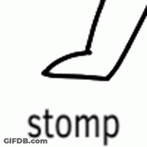 Foot Drawing Stomp GIF