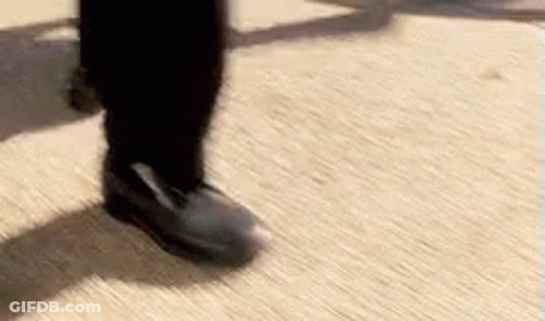 Foot Walking On Carpet GIF