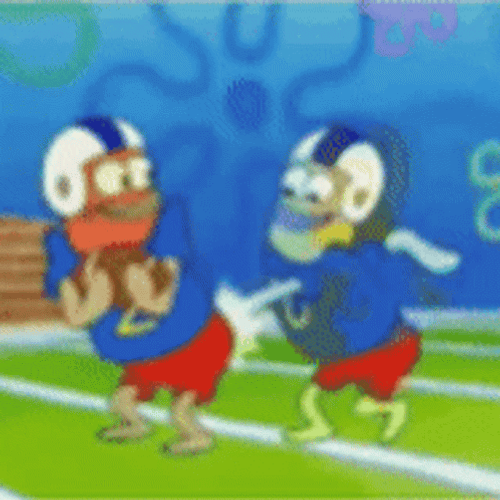 Football Catch Butt Spank GIF