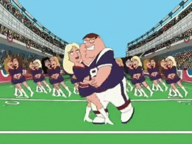 Football Cheer Dance Peter Griffin GIF