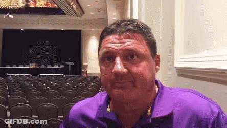 Football Coach In Geaux Tigers Shirt GIF