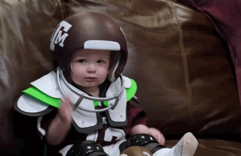 Football Cute Baby GIF