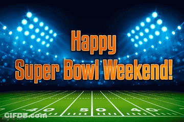 Football Field Happy Super Bowl Weekend GIF