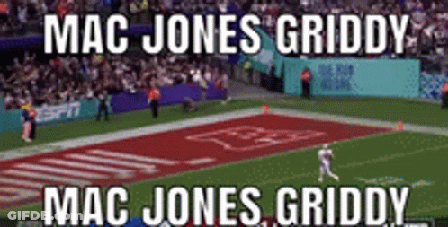 Football Field Mac Jones Griddy GIF
