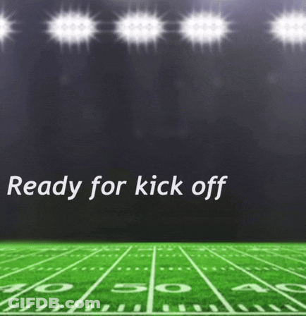 Football Field Ready For Kick Off GIF