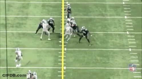 Football Field With Number 10 GIF
