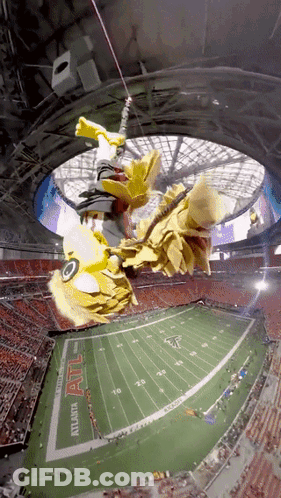 Football Field With Word Atl On Side GIF