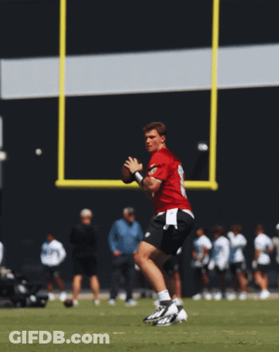 Football Flying Near Goal Post GIF