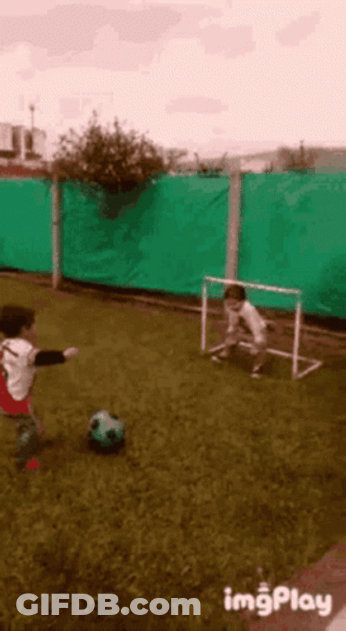 Football Funny Kids Playing GIF