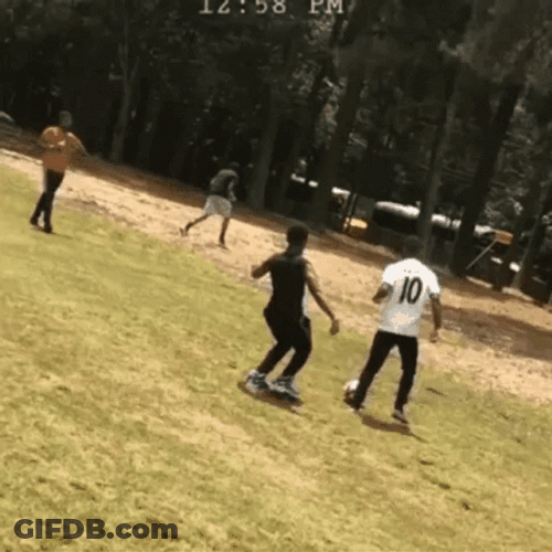 Football Funny Slip Moment GIF