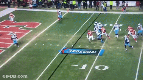 Football Game 3Rd And Goal Banner GIF