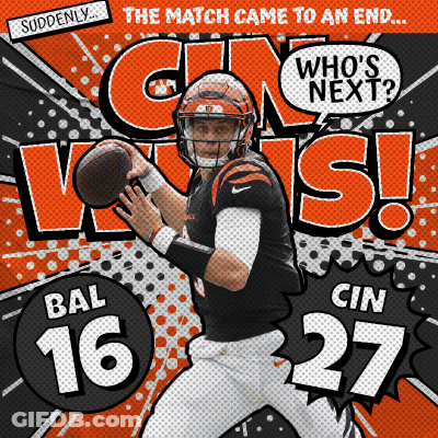 Football Game Ad With Bal 16 And Cin 27 GIF